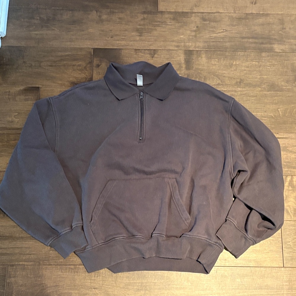 La Hearts Men's Charcoal Zip-Up Sweater